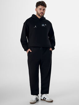 Теплые брюки мужские черные с начесом