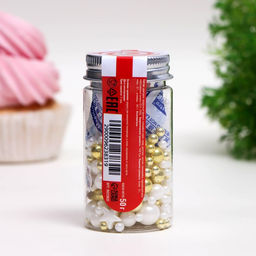 Посыпка кондитерская Детский праздник, бело-золотая, 50 г - Simaland фото 2