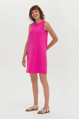 Женское трикотажное платье цвета фуксии Неожиданная скидка в корзине - U.s. polo assn фото 4