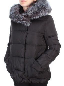 15133 BLACK Куртка зимняя женская (200 гр. холлофайбера) - Fashion фото 3