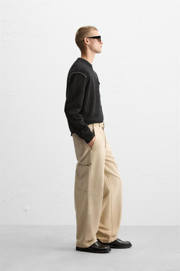 SWEATER WITH CONTRASTING STRIP - Zara фото 4