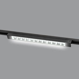 ULB-Q282 30W/4000K BLACK Светильник-прожектор светодиодный трековый. Линейный. 2500 Лм. Белый свет (4000К). Корпус черный. ТМ Volpe