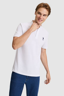 Erkek Beyaz Regular Fit Hakim Yaka TiЕГrt - U.s. polo assn фото 3