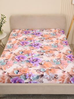 Простыня бязь люкс - Фиалки 150х215