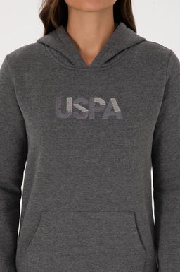 Kad_n Antrasit Melanj Basic Sweatshirt Sepette S_rpriz _ndirim - U.s. polo assn фото 6