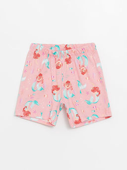 Beli Lastikli Bask?l? K?z ?ocuk Pijama ?ort
