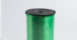 Лента декоративная 0,5см х 250 ярд / ZH24-002green /уп 100/зеленая