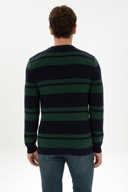 Erkek Regular Fit Bisiklet Yaka Lacivert Kazak - U.s. polo assn фото 5