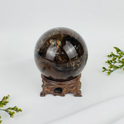 Шар из Раухтопаза на подставке