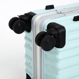 Чемодан малый 20, отдел на молнии, 2 кодовых замка, 4 колеса, крючок, цвет голубой - Simaland фото 8