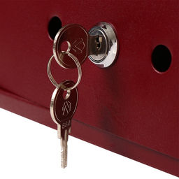 Ящик почтовый с замком, вертикальный, Домик, вишнёвый - Simaland фото 11