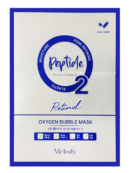 Meloso Кислородная пузырьковая маска с пептидами / Time Melody O2 Peptide Oxygen Bubble Mask, 4 мл x 20 шт.