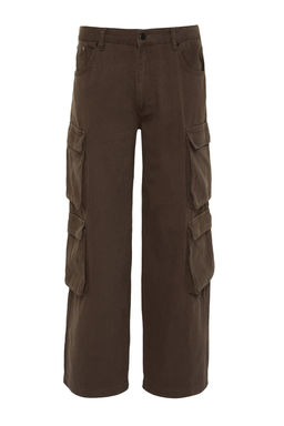 TRENDYOL MAN Limited Edition Kahverengi Premium Cepli Baggy Kargo Pantolon TMNSS23PL00036 - Trendyolmilla фото 14