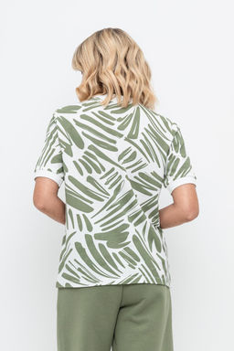 VERY NEAT _ ЕВТ 3220/сахар,фактура листьев фуфайка жен  фото 4