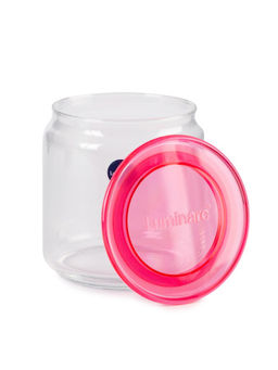 Банка PLANO 0.75л в перфорированной коробке, микс цвета крышки