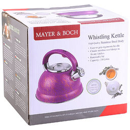 31212 Чайник 3л нерж/сталь со свистком MB (х12) - Mayer&boch фото 4