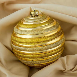 Ёлочный шар Зимнее волшебство. Сюита, d=15 см, золотистый