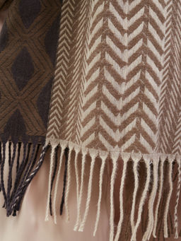 В составе шерсть. Большой теплый двусторонний палантин - Tantino фото 3