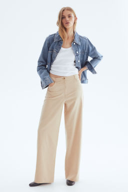 Pantal?n amplio de algod?n - H&m фото 3