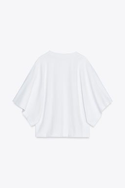 WASHED CAP SLEEVE T-SHIRT - Zara фото 27