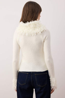 Ekru Triko Kazak TWOAW26KZ00261 - Trendyolmilla фото 6