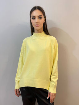 K13071 Джемпер (вязаный трикотаж) ЖЕЛТЫЙ