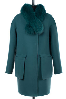 Мех натуральный (песец) Пальто женское утепленное - El podio фото 6