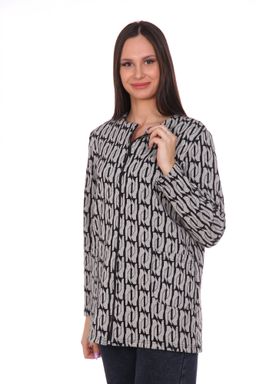 Т0281 Кардиган женский жаккард серый - АстраТекстиль фото 2