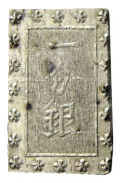 Монета 1 бу 1868-1869 года Япония