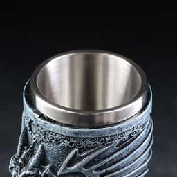 Бокал средневековый «Драконий камень», 200 мл, нержавеющая сталь, серый