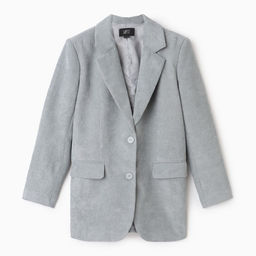 Пиджак женский MIST Velvet, размер 42-44 (S-M), серый