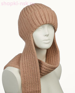 44353 F Ушанка женская флис (56-58)