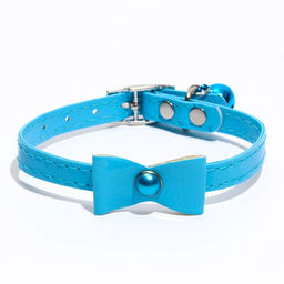 Ошейник Сияние с бусиной и бубенчиком, 29 х 1 см, ОШ 21-26, голубой