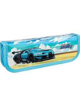 Цена за 2 шт. Пенал 1 отд. 190*65мм, Profit "Бирюзовый спорткар" (ПН-8077) ламинация