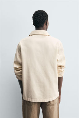 WASHED TEXTURED OVERSHIRT - Zara фото 3