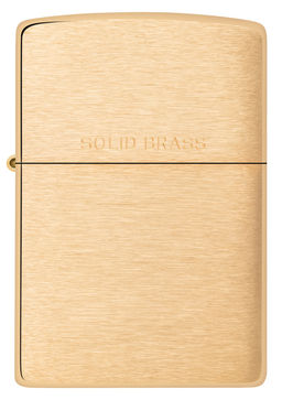 Зажигалка ZIPPO с покрытием матовая латунь | Brushed Brass 204  фото 2