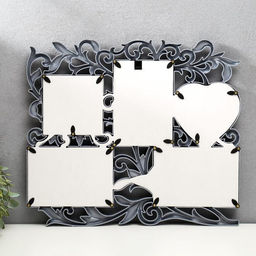 Фоторамка - коллаж на 5 фото С сердцем, венге, (пластиковый экран)