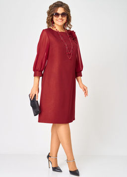 Платье EVA GRANT 7310D красный