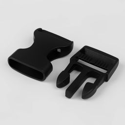 Цена за 5 шт. Фастекс 20 мм, нагрузка до 15 кг, 10 шт, цвет чёрный - Арт узор фото 3