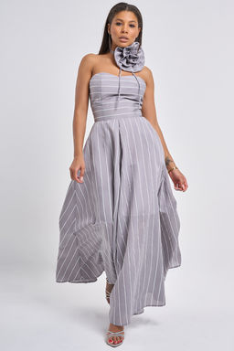 Платье вечернее корсетного типа голубое - Fly фото 22