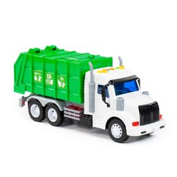 Профи, автомобиль коммунальный инерционный (со светом и звуком) (зелёный) (в коробке) - Полесье фото 5