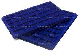 Планшет для 45 монет диаметром 31 мм (упаковка 2 штуки) Синий LEUCHTTURM 317701