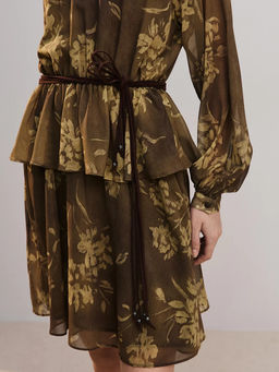 Платье мини с поясом / Zarina  фото 7