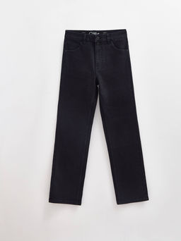 CONTE CON-678 Черные джинсы straight с застежкой на две пуговицы black - Conte elegant фото 9