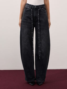 Джинсы barrel со средней посадкой / Zarina  фото 3