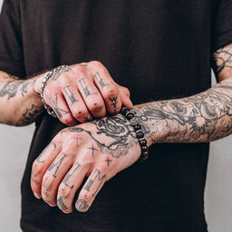 Браслет унисекс «Лава», лев, d=7 см, чёрный с серебром