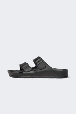 Мужские тапочки Eva на плоской подошве с двойной полосой - Defacto фото 2