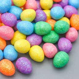 Декор пасхальный «Яйцо - блеск», набор 100 шт., разноцветные, 1.8×1.5×1.5 см