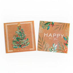 Набор подарочный новогодний KAFTAN New Year: варежки размер 19, подвеска, свеча, ёлка, 2 открытки фото 4