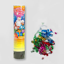 Цена за 2 шт. Хлопушка пружинная «Большого счастья в Новом Году!», 20 см